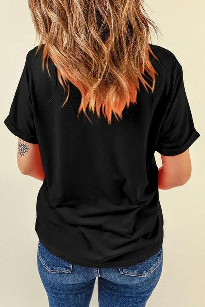 Game Day Rugby Tee: White Cheer Helmet & Bow Graphic T-Shirt