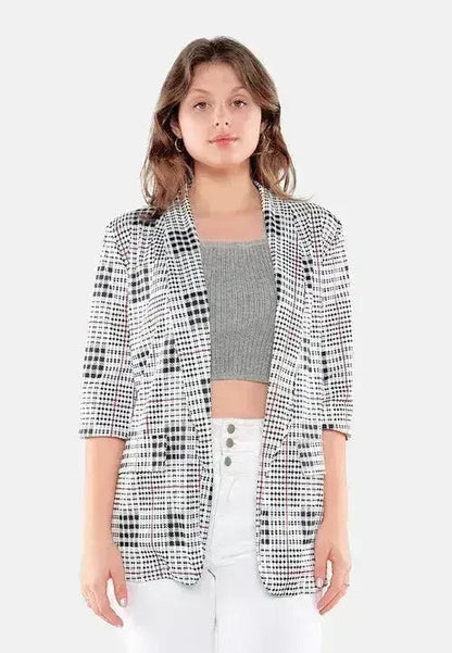 Glaze Print Semi Casual Blazer