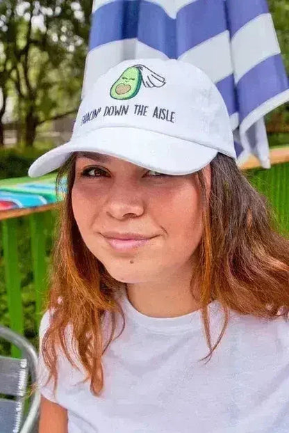 Fiesta Avocado Hat - Guac Wedding Cap - Bachelorette Party Hat - Adjustable