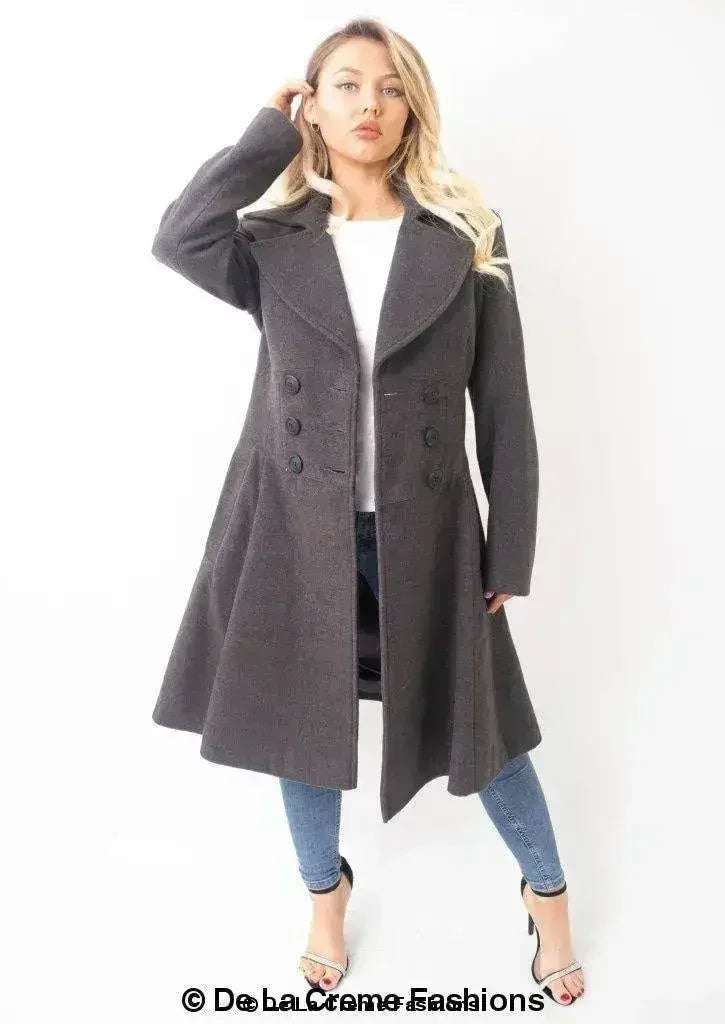 Kirsty Slim Fit A-Line Coat