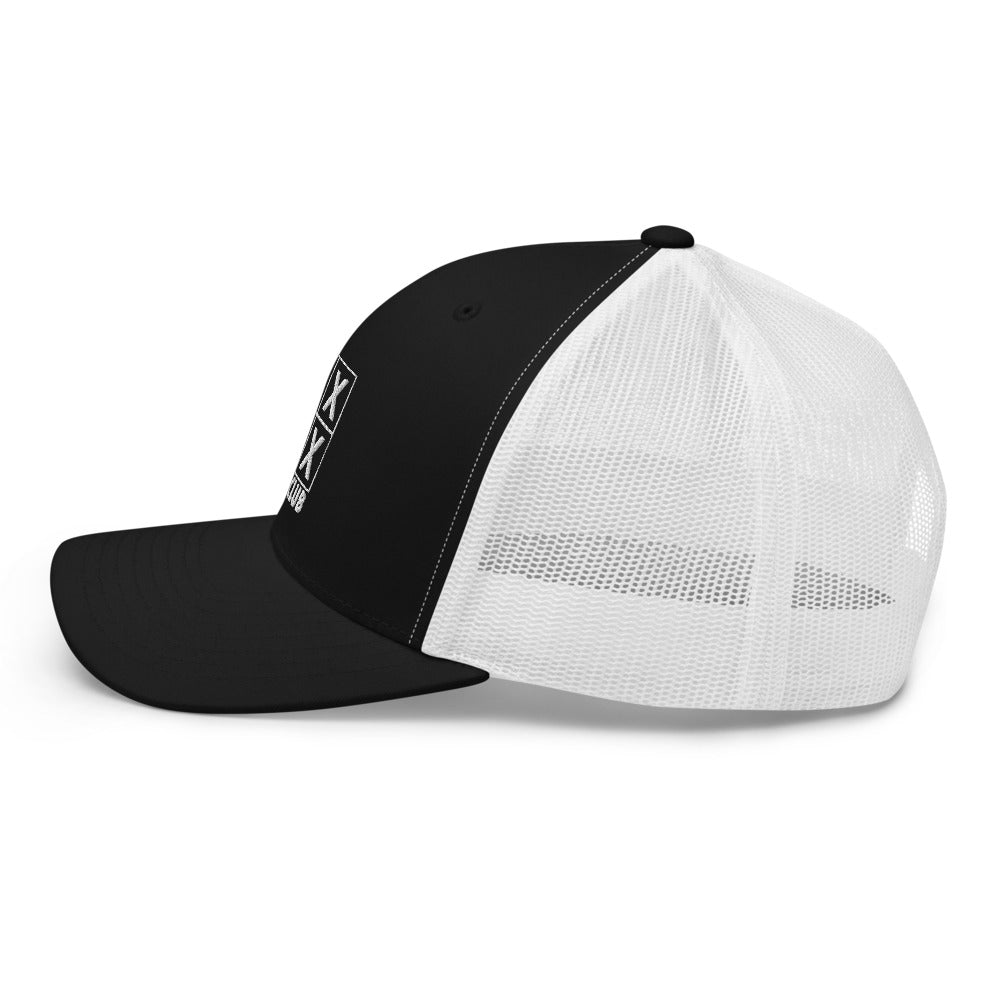 Four Box Logo Trucker Cap - White Logo