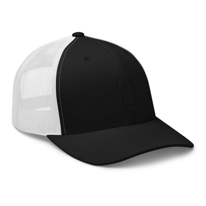 Four Box Logo Trucker Cap - Black Logo