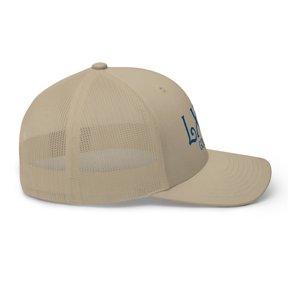 Curve Logo Trucker Cap - Blue Logo