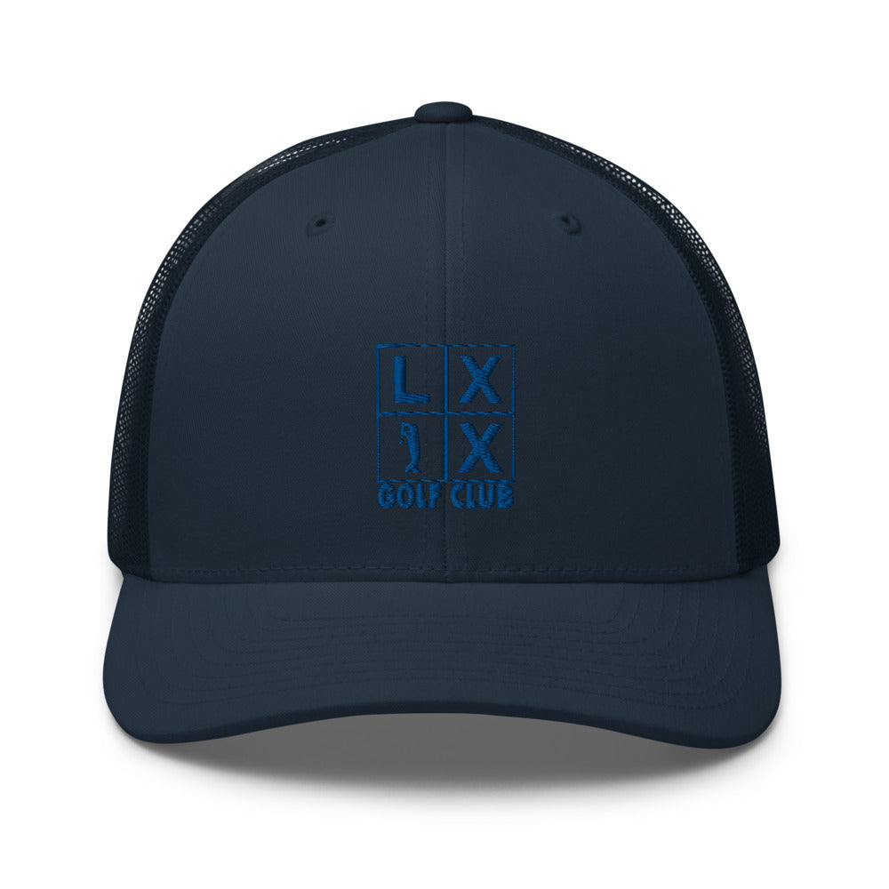 Four Box Logo Trucker Cap - Blue Logo