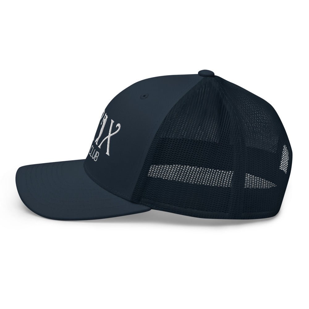 Curve Logo Trucker Cap - White Logo