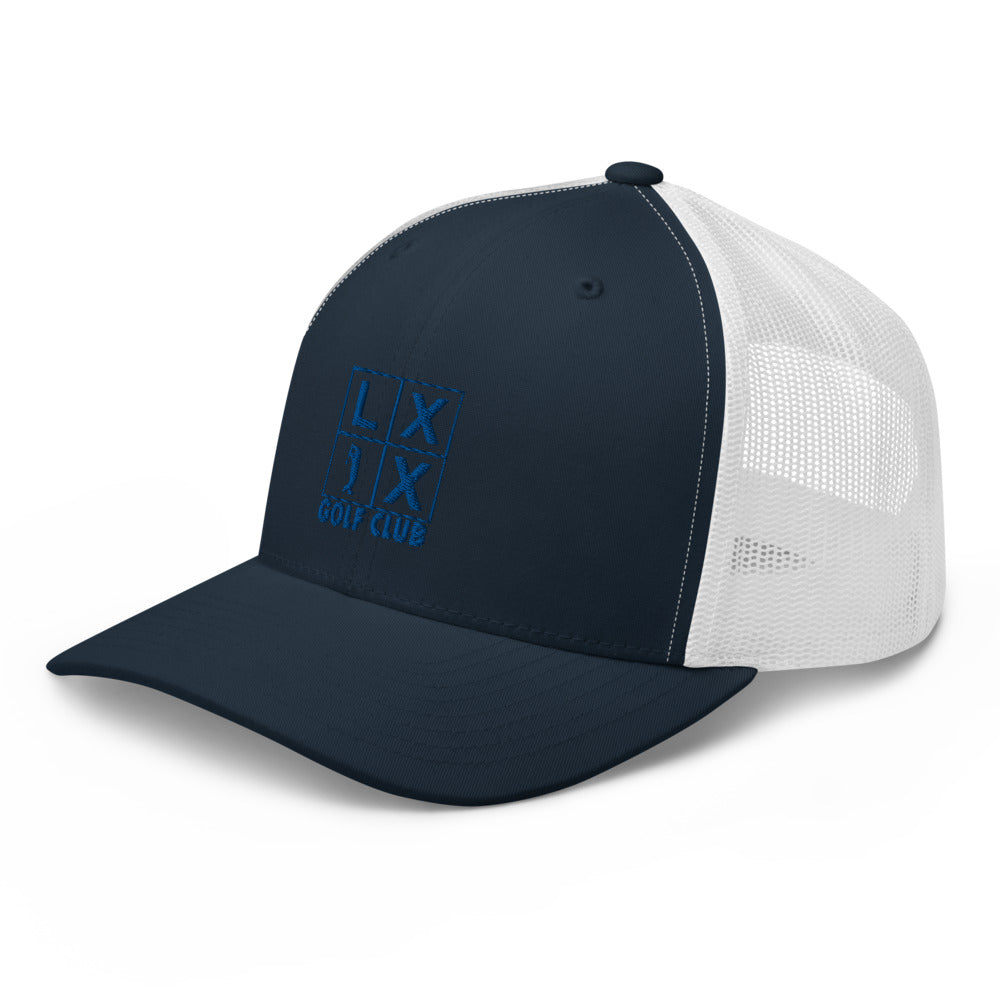 Four Box Logo Trucker Cap - Blue Logo