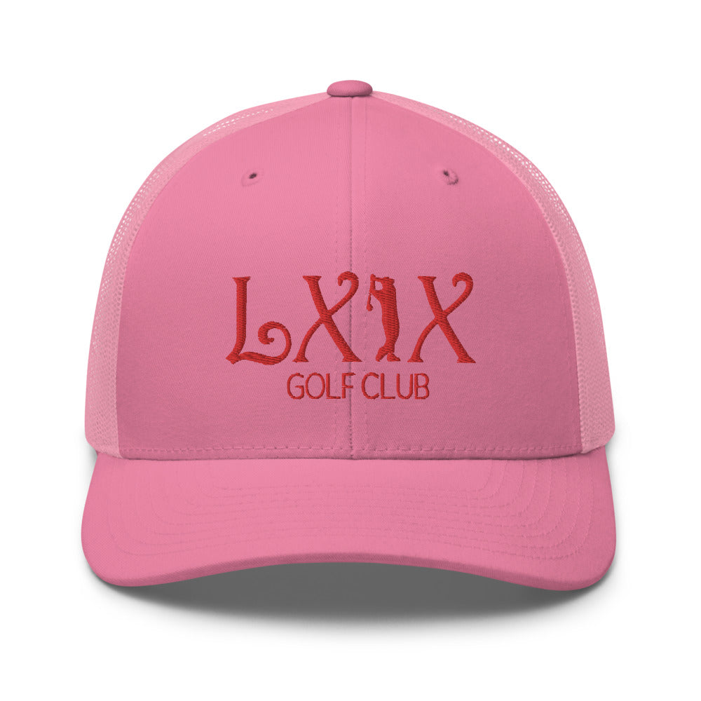 Curve Logo Trucker Cap - Red Logo