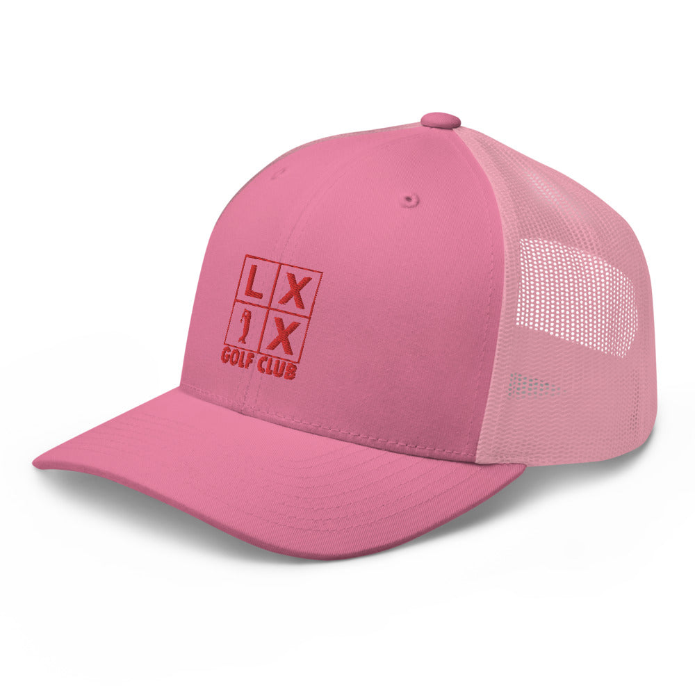 Four Box Logo Trucker Cap - Red Logo