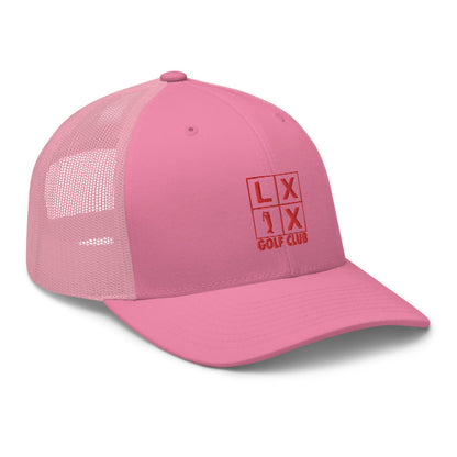 Four Box Logo Trucker Cap - Red Logo