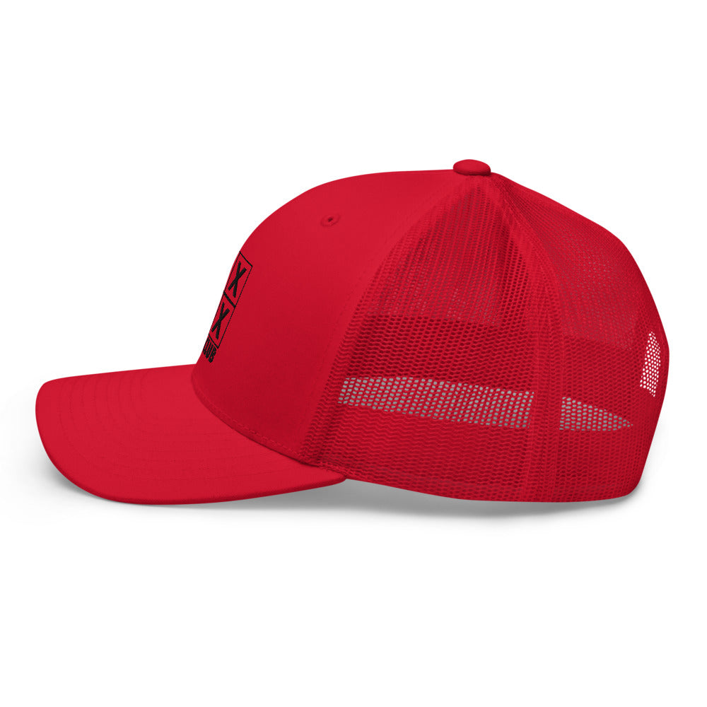 Four Box Logo Trucker Cap - Black Logo