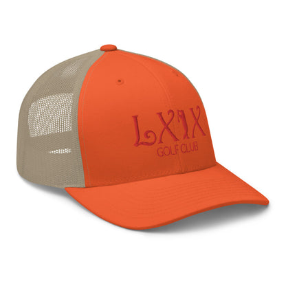 Curve Logo Trucker Cap - Red Logo