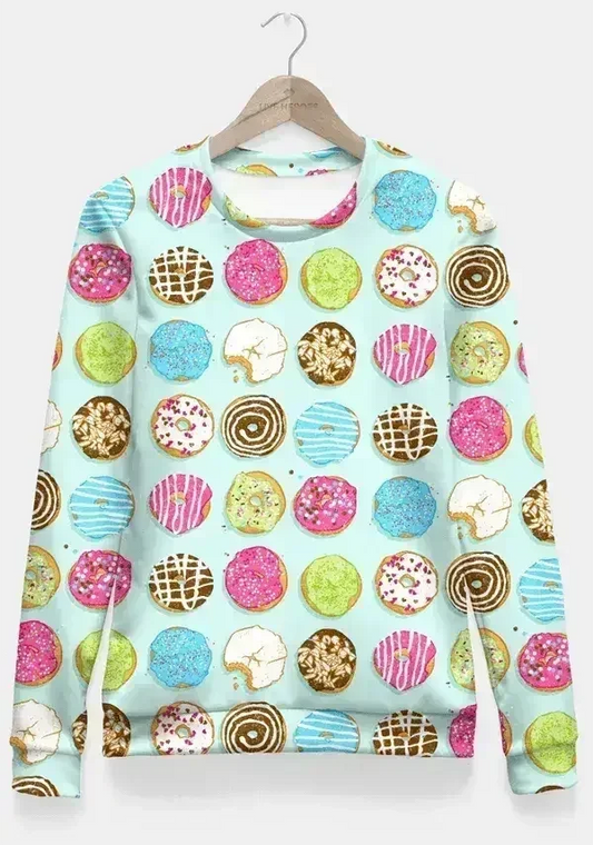 Sweet donuts Fitted Waist Sweater Women