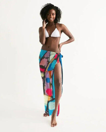 Swimsuit Cover Up Wrap / Sheer Multicolor - Sh7a00u