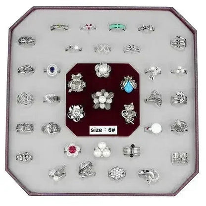VK-015-SIZE6 - Assorted Brass Ring with Assorted  in Assorted
