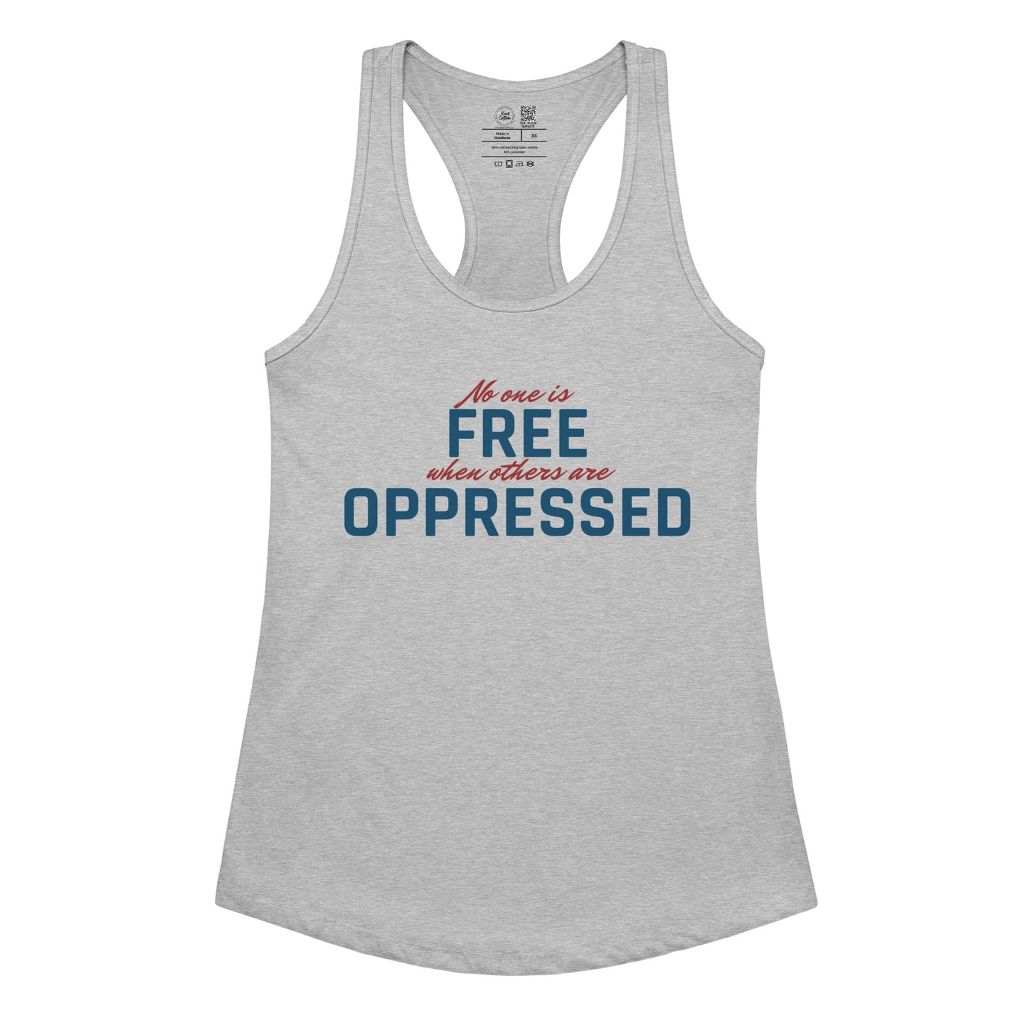 No One Is Free Racerback