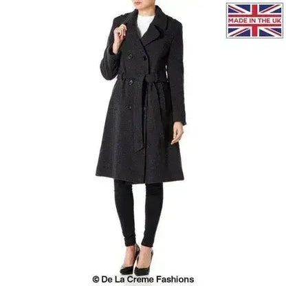Wool Cashmere Military Coat - British Made | Femstylo